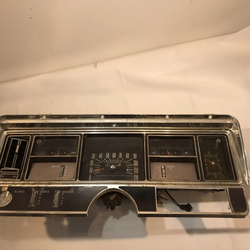 1969 1970 Buick Gauge Painel de Instrumentos Velocímetro Alerta de Velocidade Medidor de Viagem OEM - Imagem 3 de 4