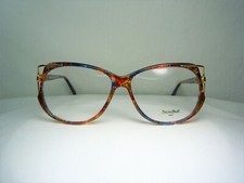 Stendhal luxury eyeglasses Gold plated square oval women frames vintage NOS