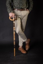 Animal Styled Handle Wooden Designer Walking canes for men Hand Crafted Gift