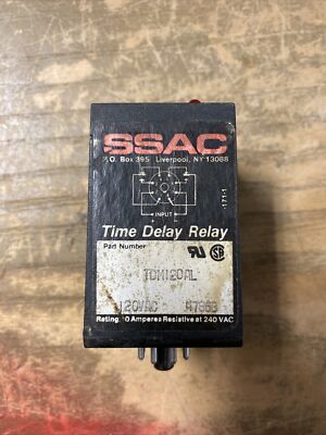 SSAC TDM120AL Solid State Time Delay Relay  4579 Digi Set 1E2749-G17