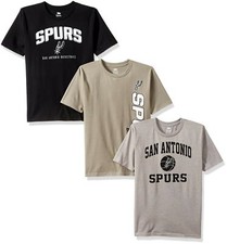 NBA San Antonio Spurs Boys 8-20 Tee Set 3 Piece , Medium 10-12 , Assorted C...