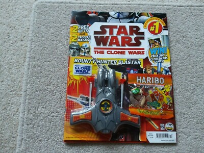 STAR WARS THE CLONE WARS ISSUE  1 DEC 2009 WITH FREE BOUNTY HUNTER BLASTER PLUS