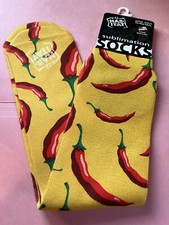 Red Chili Peppers Sublimation Socks Wild Habitat Adult One Size Fits Most USA