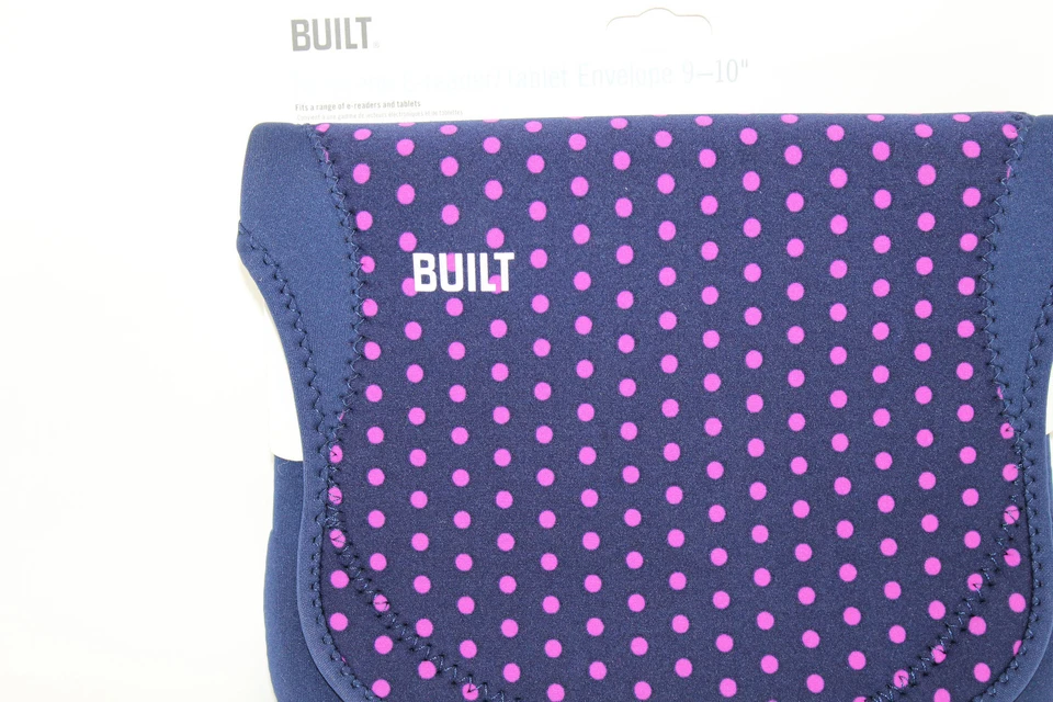 Built NY 9-10" E-Reader/Tablet Neoprene Envelope, Mini Dot Navy - Image 4 of 4