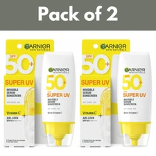 Garnier Super UV Invisible Serum Sunscreen SPF 50 PA++++ No White Cast 30ml
