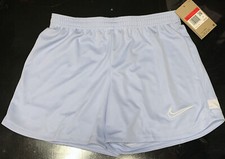 NIKE GIRLS RUNNING/SOCCER SHORTS LIGHT BLUE DV2846-548 YOUTH SZ LARGE