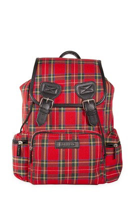 plaid bookbag