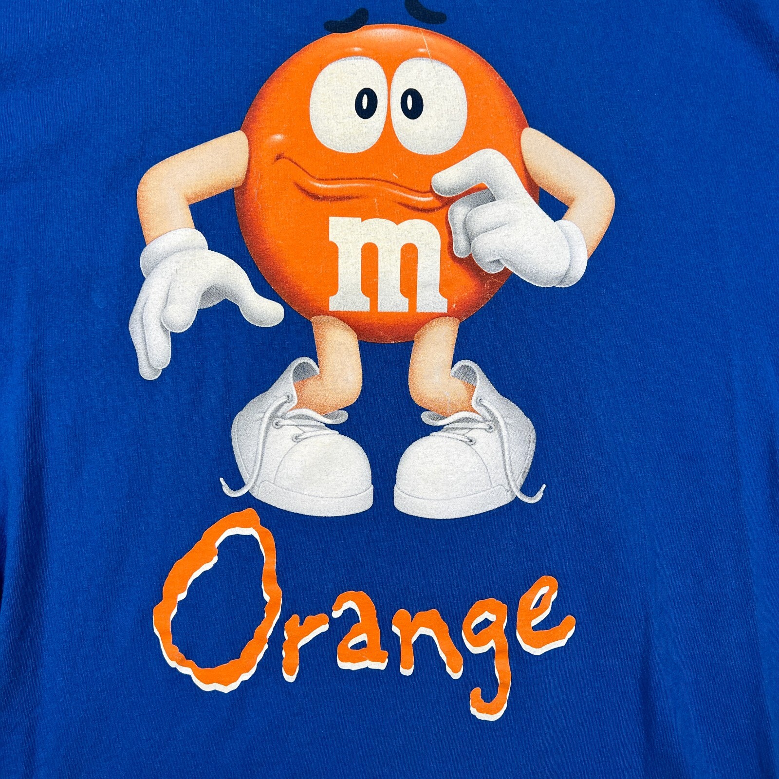 Rare 2011 M&M's Orange T-Shirt | Vintage 2000s Candy Promo image 3