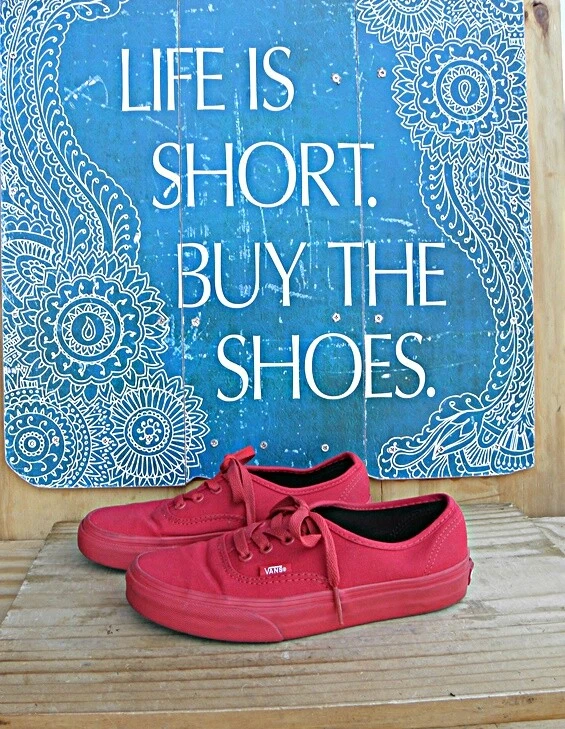 Vans authentic skate clearance shoe red monochrome