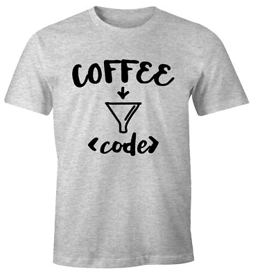 Herren T-Shirt für Programmierer - A machine that turns coffee into code.