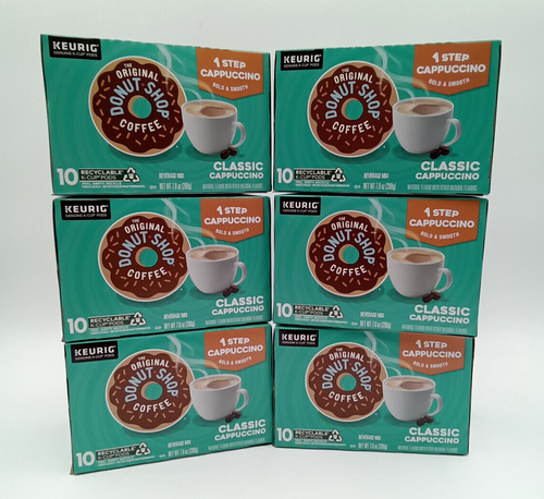 The Original Donut Shop, Classic Cappuccino K-Cups, 60 Count, EXP: 9/25