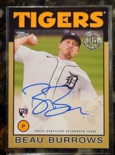 Beau Burrows 2021 Topps - 1986 Topps Baseball Autographs Gold #/50 #86A-BBU RC