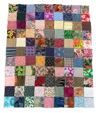 198 Precut 2" Cotton Quilting Fabric Squares Sewing