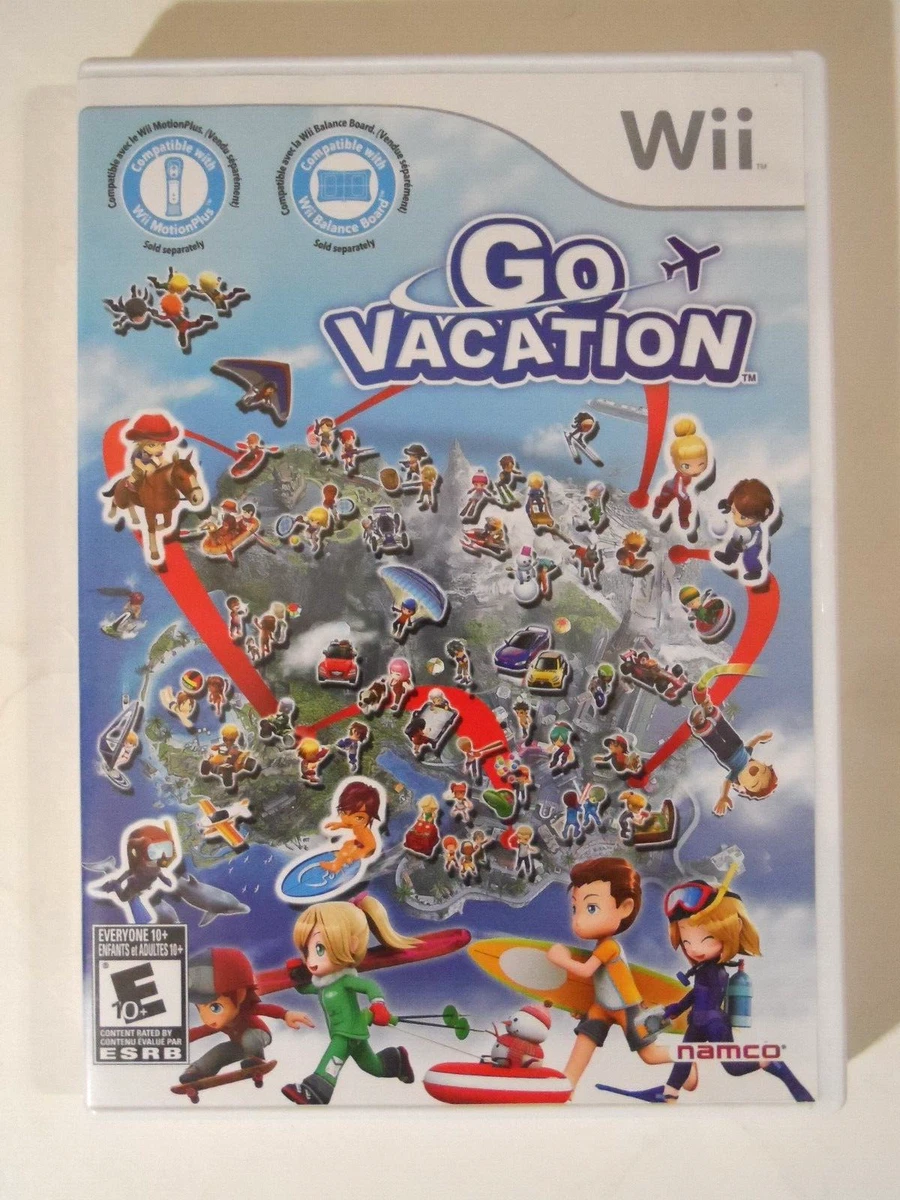 Go Vacation Nintendo Wii 2011 COMPLETE