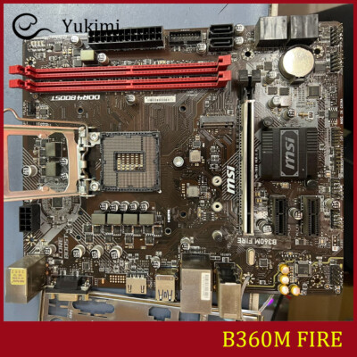 FOR MSI B360M FIRE DDR4*2 LGA1151 32GB VGA HDMI m-ATX Ｍotherboard Test OK