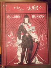 Antique Pilgrims Progress John Bunyan Red Line Edition The Christian Herald 1903