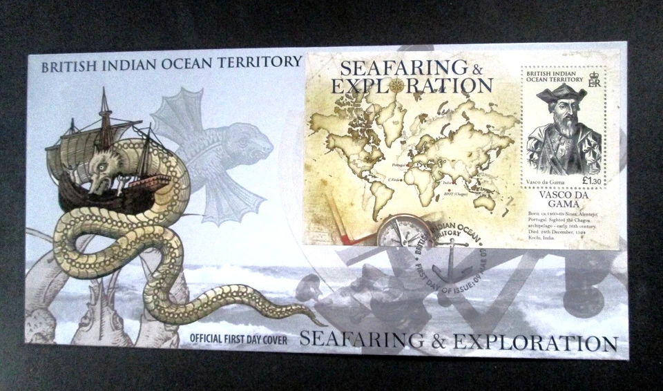 BIOT - "BARCOS ~ VASCO DA GAMA ~ MARINERO Y EXPLORACIÓN" MS FDC 2009 Foto 2 de 4