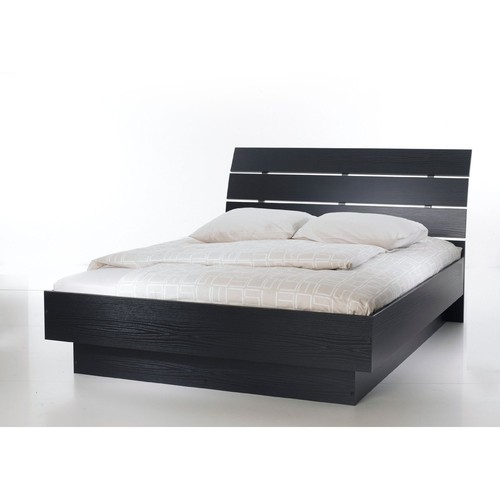 3 Piece Black Full Size Platform Bed Set Home Bedroom Furniture Chest - Picture 3 of 10