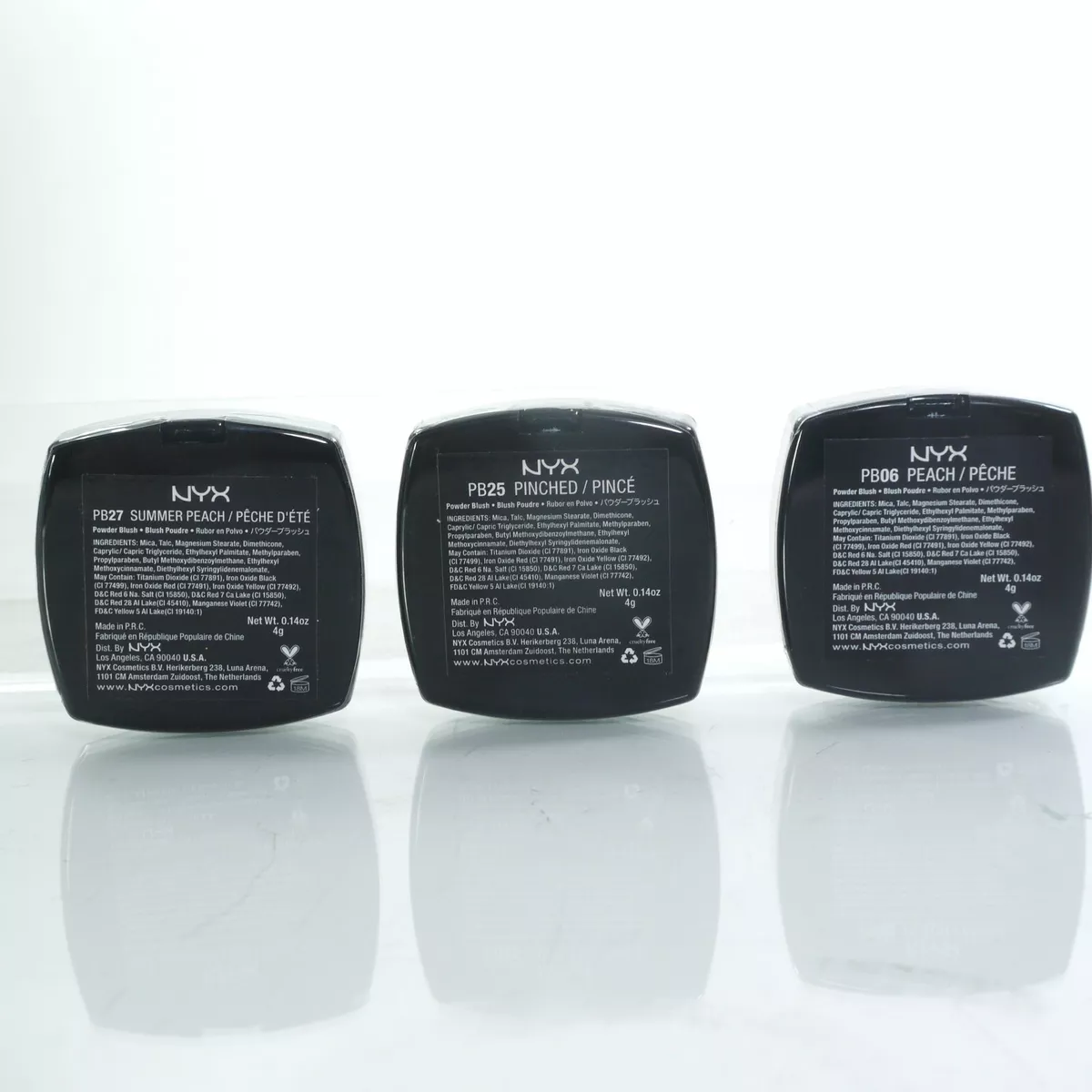 3 NYX Powder Blush,IN Summer Peach+peach+pinched .14oz each ALL SEALED |  eBay