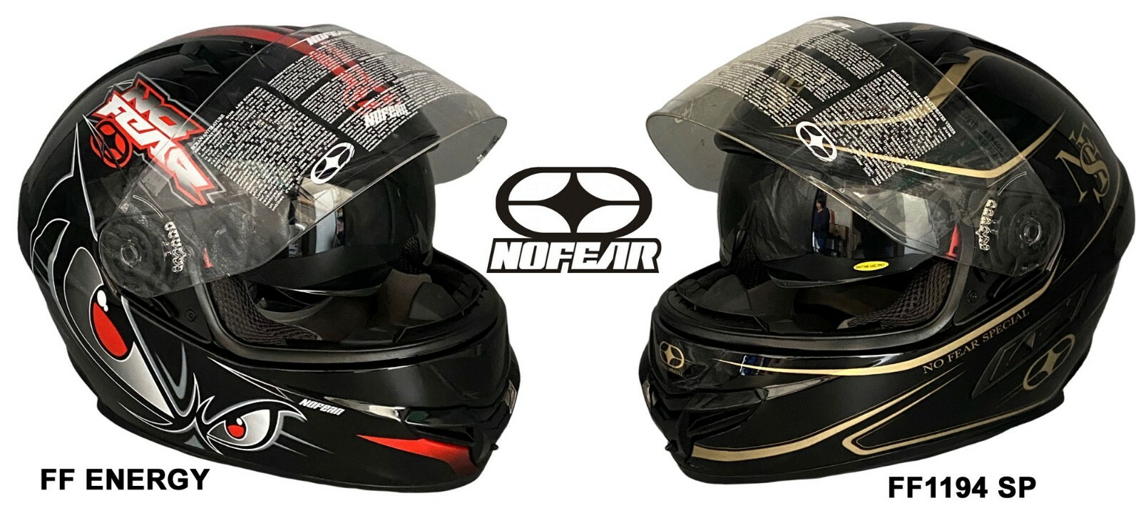 Casque Full Face No Fear intégral avec ventilation max pour BMX