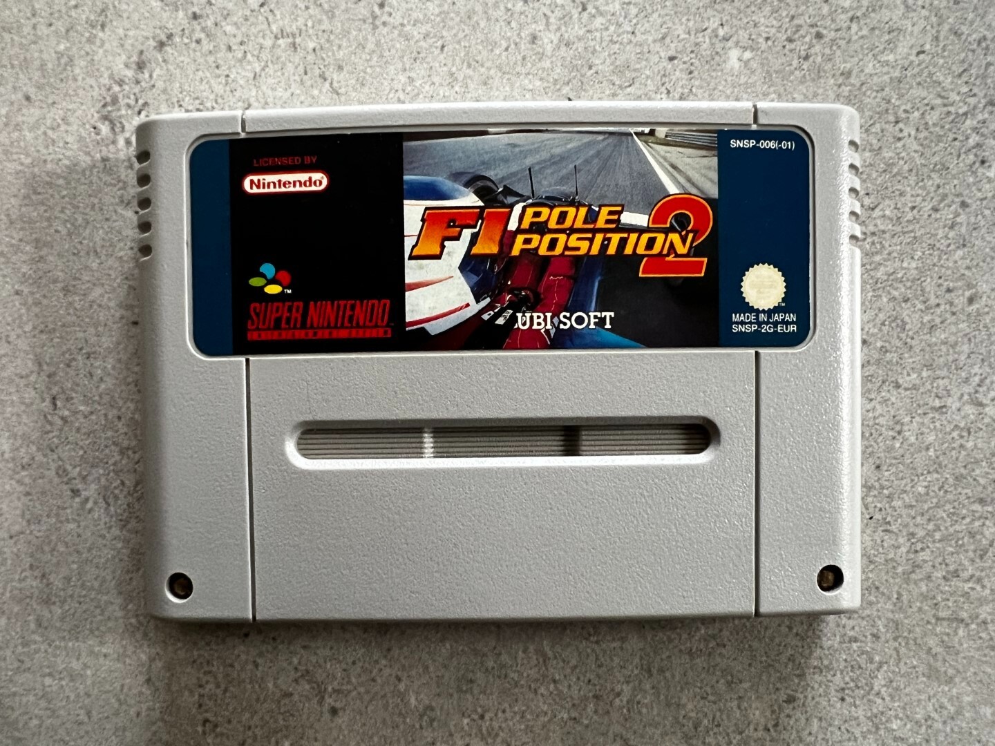 F1 Pole Position 2  - Cartouche  - PAL EUR - Super Nintendo SNES