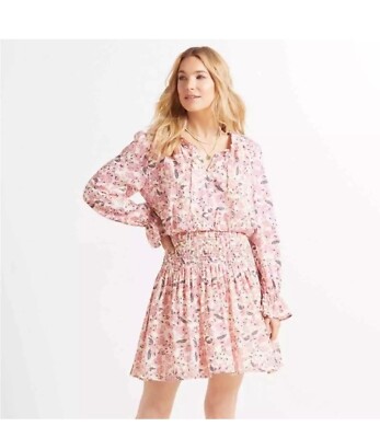 EVEREVE Roan + Ryan NWT Genevieve Pink Floral Smocked Waist Dress | eBay
