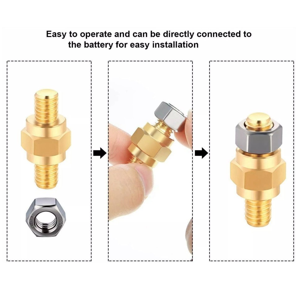 2 Set Side mount battery terminal extender adapter boltWith Easy ...