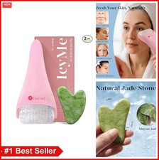 Ice Roller for Face and Gua Sha Facial Tool Set Reduces Puffiness Skin Care
