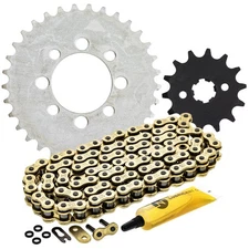 Sprocket Chain Set for Kawasaki KLX110 14/33 Tooth 420 X-Ring Front Rear Combo