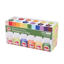 Apple Barrel Acrylic Paint Set, Homegrown Hues - 12 Matte Finish Colors
