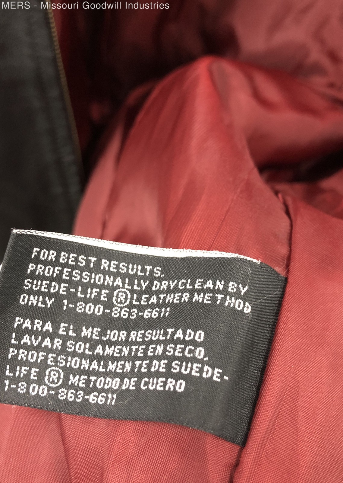 Worthington Black Solid Leather Jacket Outerwear … - image 4