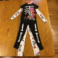 Disney Kids 4 Pc. Halloween Pajamas Set Size 6 Glow In The Dark NWT