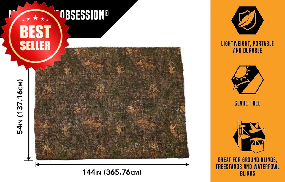 Vanish Hunting Blind Camo Portable Ground Deer Turkey Duck Hunt Concealment - Image 2 of 4