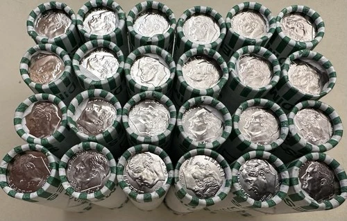 2025 P Roosevelt Dime (2 Rolls) $10 Face Value Uncirculated Loomis Free Ship