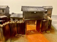 Fortino Far-West 1:32 - anni 80’ vintage - artigianale, componibile e rarissimo