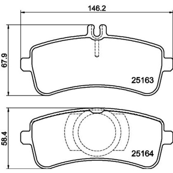 Hella BremsbelÄGe Hinten Passend FüR Mercedes AMG SL | 8DB 355 021-371-image