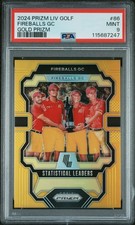 2024 Panini Prizm LIV Golf Fireballs GC #86 Gold 10/10 PSA 9-POP 2!