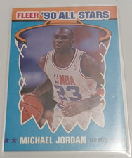 Fleer '90 All-Stars Michael Jordan NBA Basketball Card Lot 5 of 12 (4 Cards)