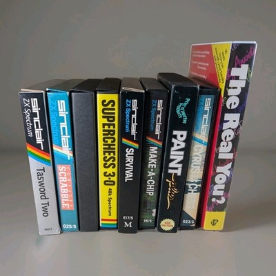 9 x Sinclair ZX Spectrum Spiele Konvolut