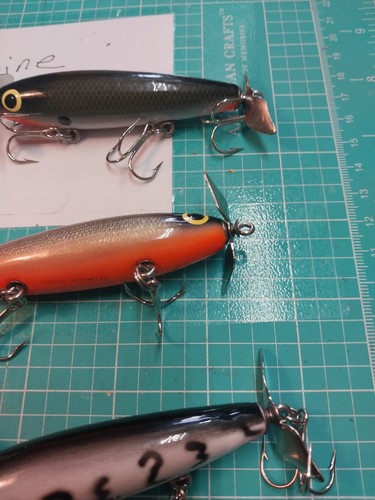 Nos Sam Griffin Wood Topwater Custom Lures Florida Shad Daul Requisiten Nice - Bild 8 von 16