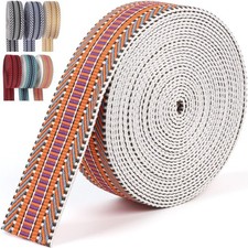 Nylon Webbing 1.5 inch -6 Yards Jacquard Cotton Straps Seat Belt Polyester We...