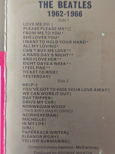 The Beatles – 1962-1966 - Red Album Best Of Cassette Tape - EMI / Apple Records. - Picture 8 of 9