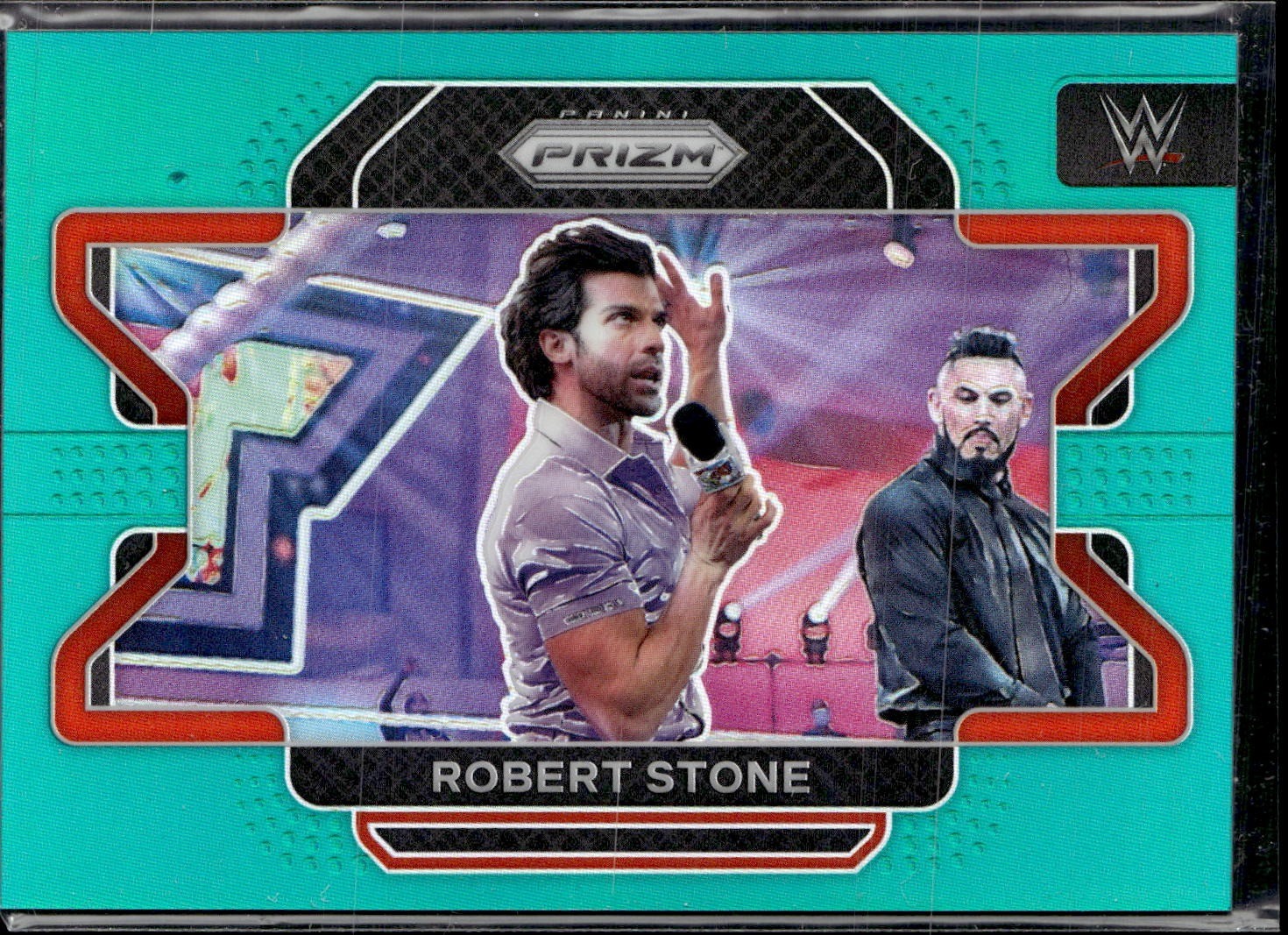 2022 Panini Prizm WWE #96 Robert Stone Teal #/49
