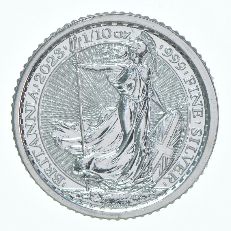 2023 Great Britain 20 Pence Silver Britannia 1/10 Oz Silver *6503