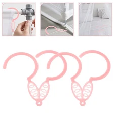  20 Pcs Mosquito Net Holder Curtain Track Hooks Bassinet Hanger Crib Bed Canopy