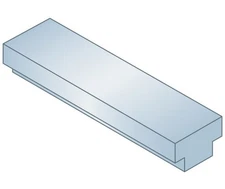 MAK-A-KEY Step Key Stock 3/4 x 1/2 x 1 Ft Type 1 ZC (1 Pieces)