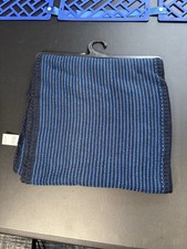 Goodfellow  Co Men's Striped Scarf Warm Winter Navy One Size Fits Most