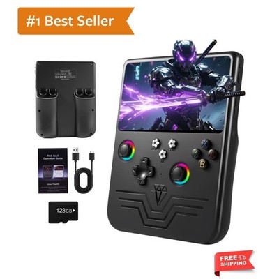 R60 Max Handheld Game Console, 128GB Retro Gaming Console with 40000+ Games, ...