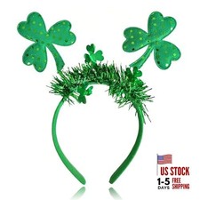 Green Shamrock Headbands for St. Patrick's Day Accessories for Women Green 01