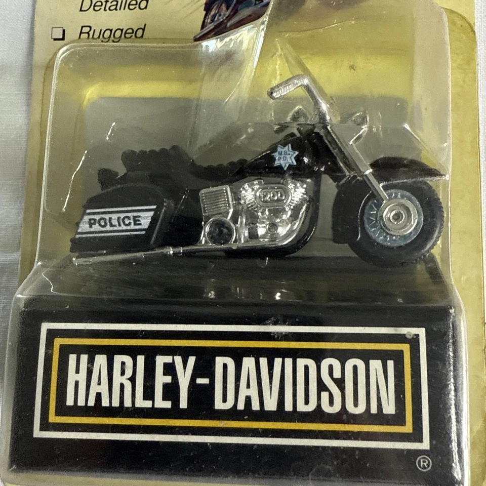 NEW 1993 Matchbox Harley Davidson Electraglide Police Motorcycle Die Cast - Image 2 of 4